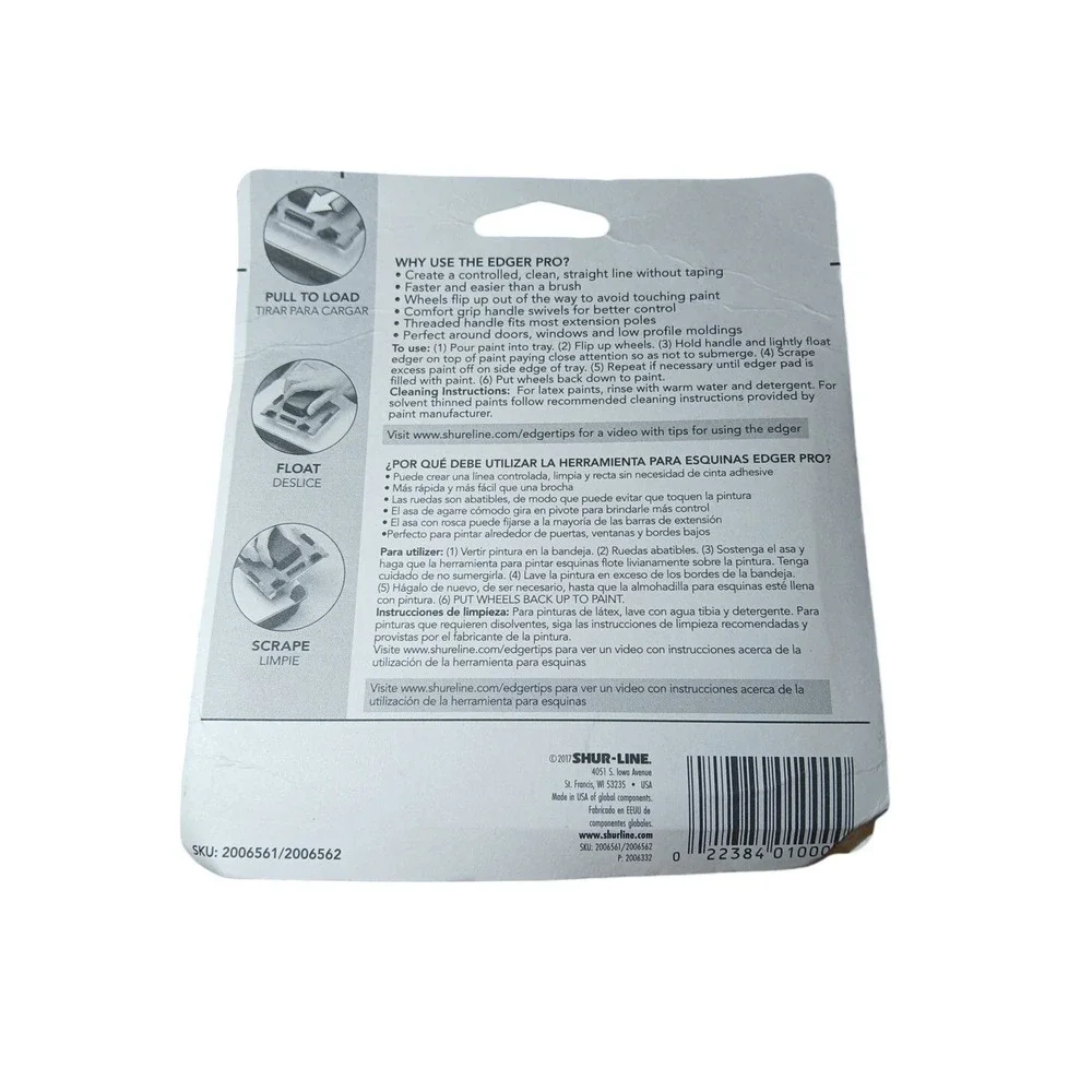Shur Line 2006559 Edger Plus Premium Paint Edger Tool Clean Edges & Trim #1449‎